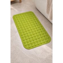 Renkliürün Dikdörtgen Delikli Kabartma Silikon Kaydırmaz Taban Duşakabin ve Banyo Matı (Yeşil)(66x36)