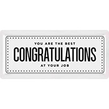 Trendexa 35 x 16 cm Dikdörtgen Servis Tabağı, Congratulations