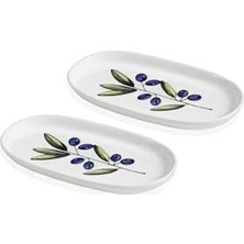 Trendexa Olivos 26 cm Oval Servis Tabağı 2'li