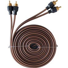 Reiss Audio Rs-Gx5 Audio 5 Metre %100 Bakır Rca Kablo Alüminyum Yalıtım