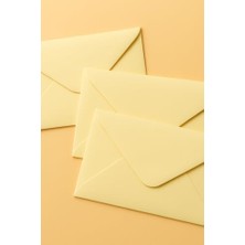 Trendexa Minik Zarf, 7x9 cm 25 Adet (Açık Sarı)