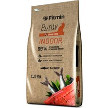 Trendexa Indoor Yetişkin Kediler Için Somon Etli Kuru Mama, 1.5 kg