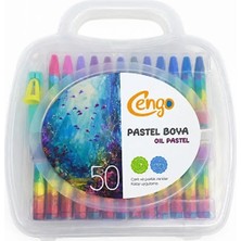 Cengo 50’li Canlı Renkler Yağlı Pastel Boya Çantalı Kutulu Set