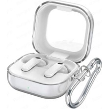 Trendexa Samsung Galaxy Buds4 Pro ve Buds 4 Için Şeffaf, Askılı Tpu Kılıf