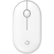 Trendexa MX300 Mobile Pro Beyaz Sessiz Mouse, Bluetooth ve 2.4ghz Kablosuz Bağlantı