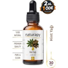 Trendexa Hint Yağı (Castor Oil), Soğuk Sıkım Sabit Yağ, 30 Ml, Damlalıklı Cam Şişe