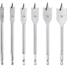 İbtaş SGS1480 - 6 Parça Ahşap Yaprak Matkap Ucu Seti