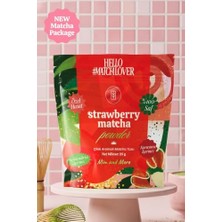 Trendexa Çilek Aromalı Matcha Tozu Doypack 25 G
