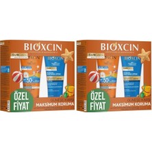 Trendexa Sun Care Çocuk Güneş Kremi Spf 50+ – Non-Nano Hibrit Filtreli, Termal Sulu, Pantenol ve Allantoin Içerikli, Hassas Ciltler Için, After Sun Hediyeli, 200 ml (2 Paketi)