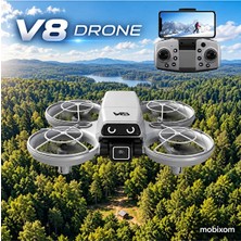 Mobixom 8 Eğitici Akıllı Mini Drone - Wifi Fpv Canlı Görüntü Aktarımlı - 360° Takla Atan Kameralı Drone