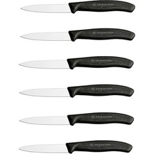 Trendexa Sebze Soyma Bıçağı 8 cm Siyah 6'lı Set
