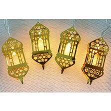 St. Morritz Dekor Ramazan Süsleme Işığı Gün Işığı  Sarı Yaldız