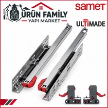 Samet Ultimade Kısmi Mandallı 500MM Frenli Çekmece Rayı