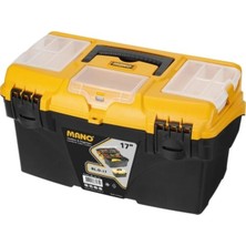 St. Morritz Mano Blo/17 Raflı Organizerli Plastik Kilitli Takım Çantası, Polipropilen, Siyah/sarı, 17 ’’