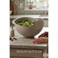 St. Morritz Çok Amaçlı Süzgeç & Pirinç Süzgeci 4 Litre & Büyük Pirinç Süzgeci