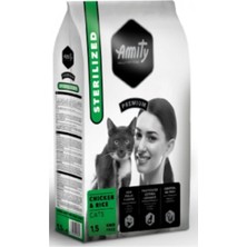 Amity Premium Tavuklu Kısırlaştırılmış Yetişkin Kedi Maması 10 kg