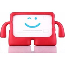 Trendexa For Huawei T3 7 ile Uyumlu Kırmızı, Standlı, Tutamaçlı, Kids, Yumuşak Ibuy Silikon Tablet Kılıfı