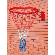 Trendexa Fileli ve Duvar Monte Aparatlı Basketbol Çemberi; Tek Ebat, YLV129, Kırmızı
