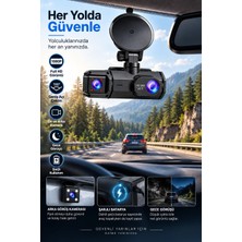 Tekn Ön Arka Kayıt 1080P Full Hd 180° Geniş Açı Şarjlı Kullanım Tekn Najmaddin