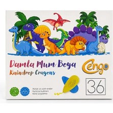 Cengo 36 Renk Damla Mum Boya Seti – Canlı ve Parlak Renkler, Kolay Uygulama