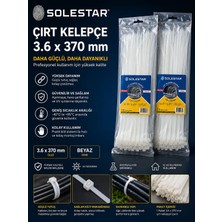 Solestar Beyaz Çırt Kelepçe 3.6 x 370 mm