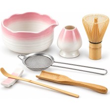 Valkyrie 7 Parça Matcha Seti Chasen Çırpıcı Chawan Kase Chashaku Kaşık Süzgeç ve Stand