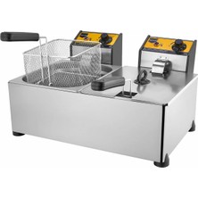 Remta Sanayi Tip Elektrikli Fritöz Makinesi 5+5 Litre Çiftli