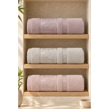 Gonca Bamboo Garden Bambu Pamuk Karışımlı El Yüz Havlusu 50X90 cm 3’lü Set
