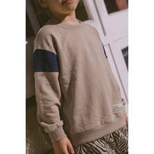 Cigit Garni Detaylı Sweatshirt 2-10 Yaş S Vizon