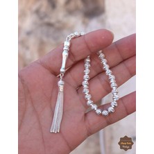 Midyat Nurtaş Gümüş Kristal Küre Kesim 925 Ayar Gümüş Midyat Telkari El Işçiliği Tesbih 201025861