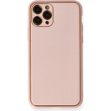 Edntrend Newface Iphone 11 Pro Kılıf Coco Deri Silikon Kapak - Pembe