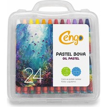 Cengo 24 Renk Pastel Boya Seti – Çantalı Kutulu, Canlı ve Parlak Renkler