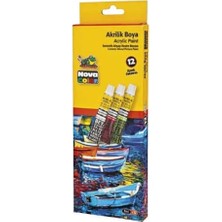 Trendexa Akrilik Boya 12 Renk x 7 ml Tüp