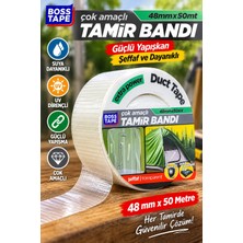 Ellante Cbandı 48 mm x 50 Metre – Suya Dayanıklı, Uv Dirençli, Güçlü Yapışkanlı Duct Tape