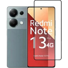 Emybox Xiaomi Redmi Note 13 Pro 4g Tam Kaplayan Temperli Ekran Koruyucu Telefon Camı