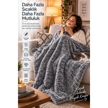 Elif Mira Tek Kişilik Peluş Tv Diz Battaniyesi 100X175 cm