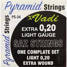 St. Morritz Müzik Vadi 0.20 Uzun Sap Piramit Bağlama Teli Tezene