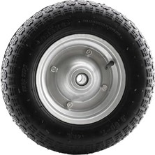 Trendexa 350X70 mm Çelik Onaks El Arabası Yük Taşıma Tekeri Bilyeli Rulmanlı Havalı Şambrelli Jant Tekerlek