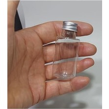 Trendexa Parfüm, 20 Adet Boş Silver Gümüş Renk Kapaklı Kolonya Şişesi Doldurulabilir Cep Plastik Şişesi 30 ml 869743171915341