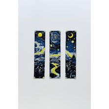 Trendexa Van Gogh Starry Night Temalı Kitap Ayracı, 3'lü Set