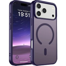 Kupa iPhone 17 Pro Max Kılıf Magsafe Kablosuz Şarj Renkli Kenar Darbe Emici Ultra Ince Silikon Kapak