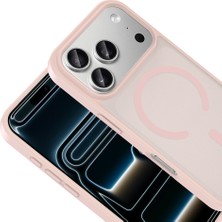 Kupa iPhone 17 Pro Kılıf Magsafe Kablosuz Şarj Renkli Kenar Darbe Emici Ultra Ince Silikon Kapak