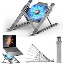 Trendexa Dizüstü Bilgisayar Standı, Dizüstü Bilgisayar Masa Standı, Çıkarılabilir USB Fanlı Dizüstü Bilgisayar Yükseltici, Ayarlanabilir Alüminyum Tutucu, Katlanabilir Kaymaz Bilgisayar Standı Macbook Air P...