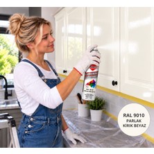 Ral 9010 Beyaz Sprey Boya(Parlak Kırık Beyaz)Akrilik Börfh 400 ml (6025008)
