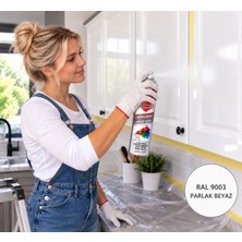 Beyaz Sprey Boya Ral 9003(PARLAK) Akrilik Börfh 400 ml (6022700)