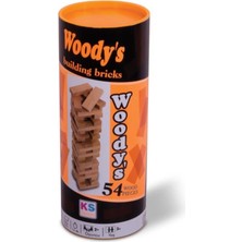 St. Morritz Woodys Silindir Kutu Denge Oyunu 23X11,5X7 cm 54 Parça Jenga Ks.t 101