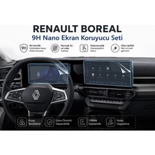 Mrtglass Renault Boreal Iconic Paket Dijital Gösterge ve Multimedya Ekran Koruyucu 9h Nano Set