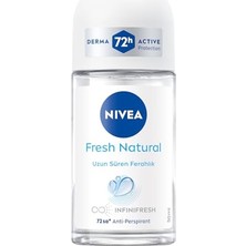 Trendexa Kadın Roll-On Deodorant Fresh Natural 50 Ml, Terlemeye Karşı 72 Saat Anti-Perspirant Koruma