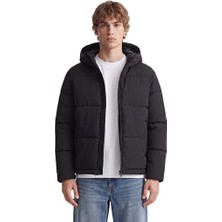 Jack & Jones Jack Jones Jjgalaxy Puffer Jacket Erkek Outdoor Montu 12303930-BLACK Siyah
