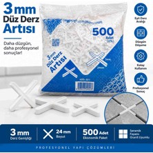Made 3 mm Derz Artısı 500 Adet – 24 mm Seramik Fayans Derz Aparatı | Profesyonel Derz Hizalama